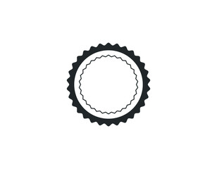 Round Stamps for Logo. Sharp and Rounded edges. Isolated vector Illustration