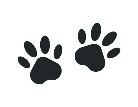 paw vector icon. paw sign on white background. paw icon for web and app