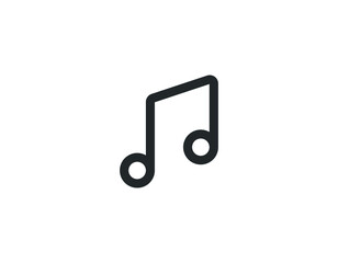 music icon vector design element logo template