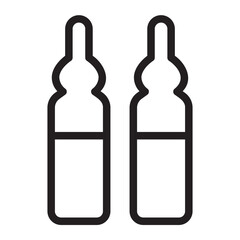 ampoule line icon