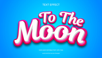 To the Moon text effect