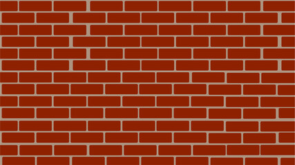 red brick wall background vector