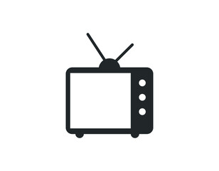 Tv Icon in trendy flat style isolated on grey background. Television symbol for your web site design, logo, app . Vector illustration.