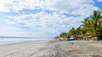 Playa en El Salvador - obrazy, fototapety, plakaty