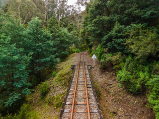 Obraz premium Thompson River Steam Railway Bridge in Walhalla, Victoria.