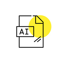 AI vector design file format. Pixel perfect, editable stroke line art icon