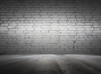 old interior with brick wall