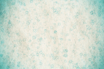 snowflakes on old paper texture