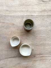 Handmade Stoneware Jugs and Cup