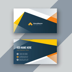 Business card design, horizontal and vertical business card, modern business card