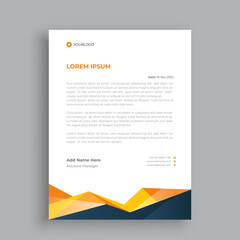 Business letterhead design template