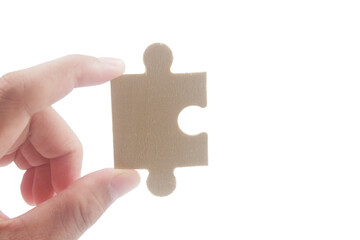 Connecting jigsaw puzzle. Business solutions success