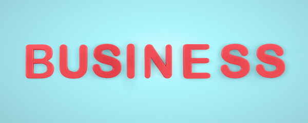 Word business made of letters