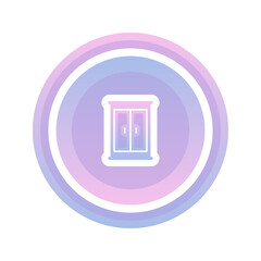 coin cupboard gradient logo design modern template icon