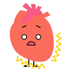 心室細動を起こしている心臓