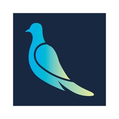Bird wing Dove icon Template vector illustration design 