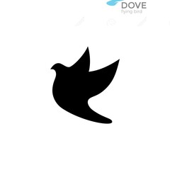 Bird wing Dove icon Template vector illustration design 