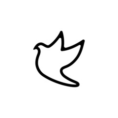 Bird wing Dove icon Template vector illustration design 