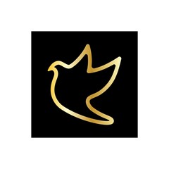 Bird wing Dove icon Template vector illustration design 
