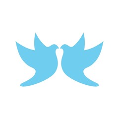 Bird wing Dove icon Template vector illustration design 