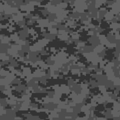 Seamless camouflage pattern. Military texture. Camo pixel modern digital. Print on fabric and clothes. Vector illustration.