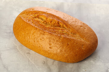 Homemade crust Bread loaf isolated