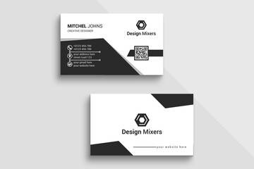 Simple and minimal business card design