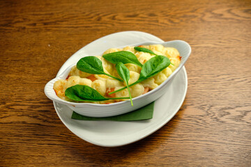 Casserole with cheese