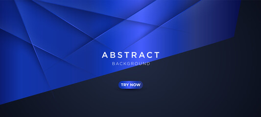 Modern blue and black background with geometric texture design concept  for banners, presentations, and business templates	
