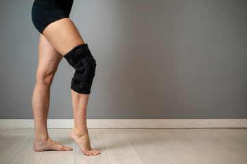 Knee in Knee Brace after an injury