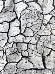 Dry Cracked Earth. Texture of dry cracked soil. Global Warming Climate Changing,  background