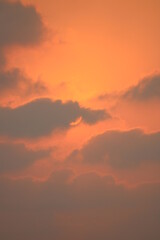 Sunset in the sky