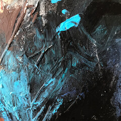 Abstract art background. Oil painting on canvas. Multicolored bright textures.