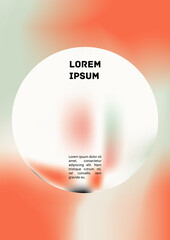 Vector Gradient Colorful Cover. Holographic Abstract Background Poster Design Template.