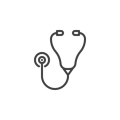 Stethoscope line icon