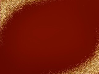 赤地に金粉のキラキラ背景素材