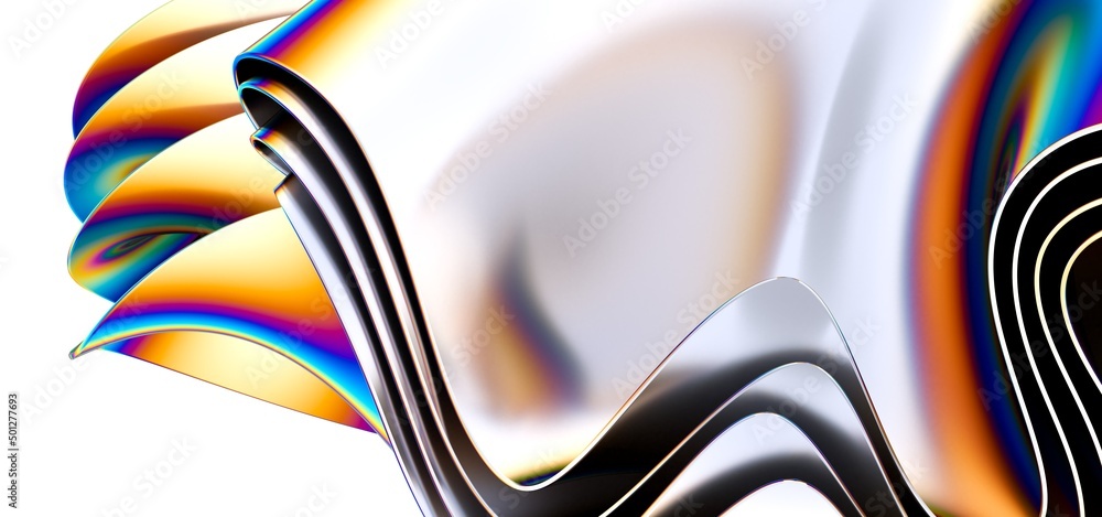 Poster Abstract fluid gradient shape flowing