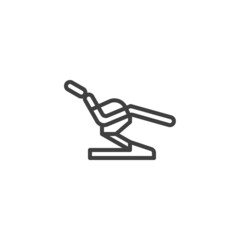 Dentist chair line icon