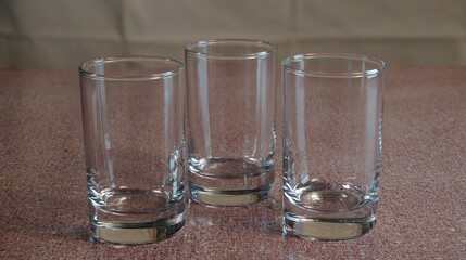 glass of the table