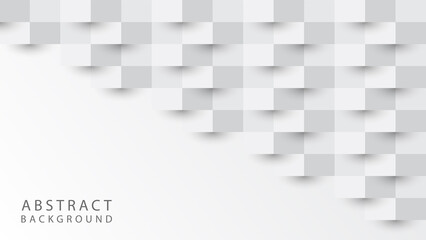 White abstract background on 3d design