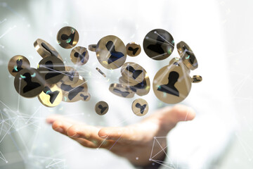 conference team work connection digital concept
