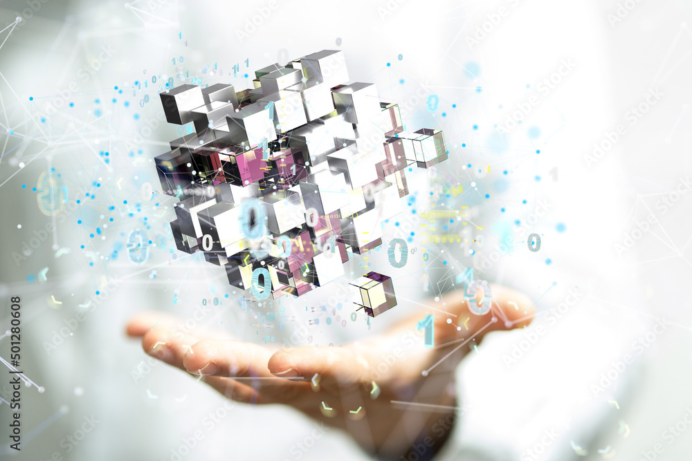 Poster Ui of Cloud Computing Technology Internet Storage Network Concept