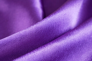 Violet  fabric texture, silk background, surface