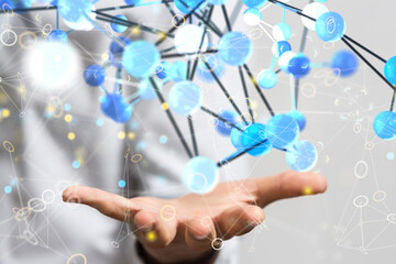 conference Digital Network and data concept 3d