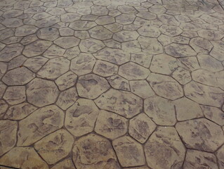 Background texture stamped concrete or stone floor
