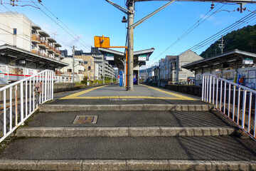 Fototapeta na wymiar Takaragaike Station in Kyoto, Japan