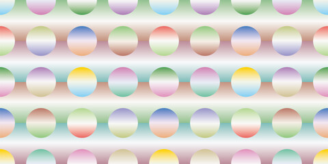 Cute circle shapes  background. Seamless pattern.Vector. かわいい円形のパターン　背景素材