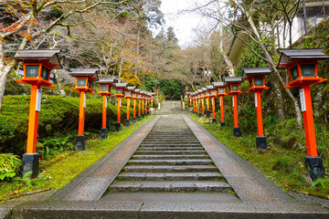 Fototapeta na wymiar Kurama Temple in Kurama, Kyoto, Japan