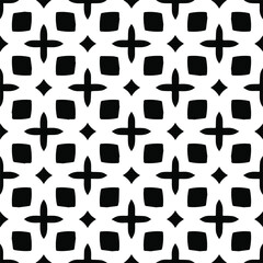 Vector monochrome pattern, Abstract texture for fabric print, card, table cloth, furniture, banner, cover, invitation, decoration, wrapping.seamless repeating pattern.Black and 
white color.