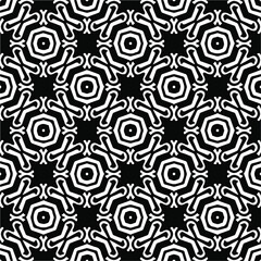 Vector monochrome pattern, Abstract texture for fabric print, card, table cloth, furniture, banner, cover, invitation, decoration, wrapping.seamless repeating pattern.Black and 
white color.